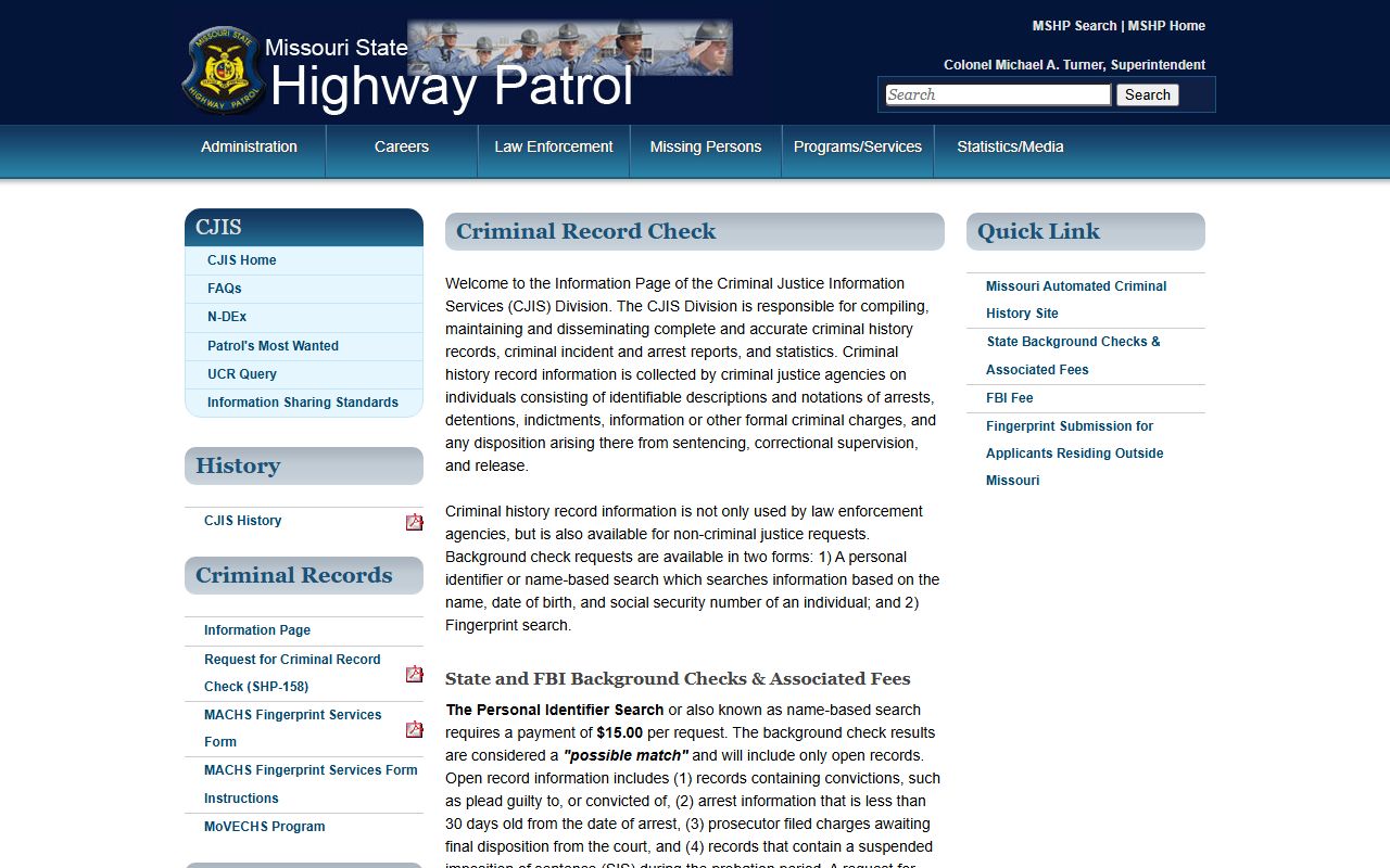 Webster County arrest records Missouri criminal record check