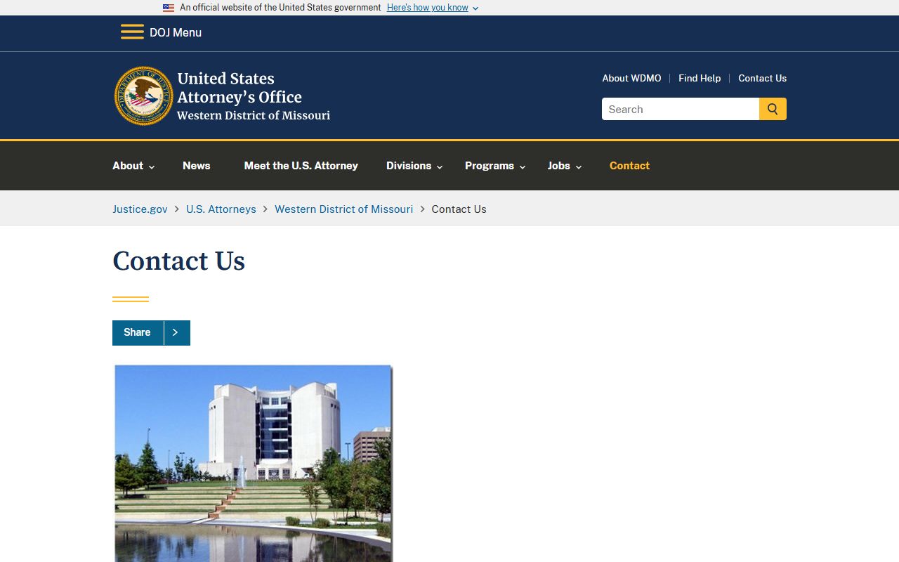 Webster County warrant records U.S. Attorney contact source